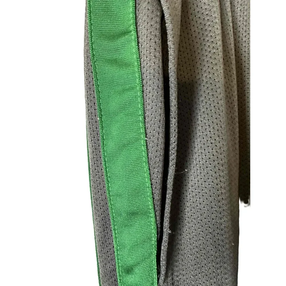 Nike Pants Mens Size XXL Black Unisex Green Side Stripe Elastic Waistband